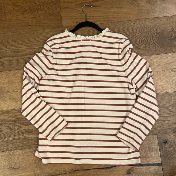 **SOLD** Sezane Gael Mariniere Stripe Ruffle Top - Picture 8 of 8
